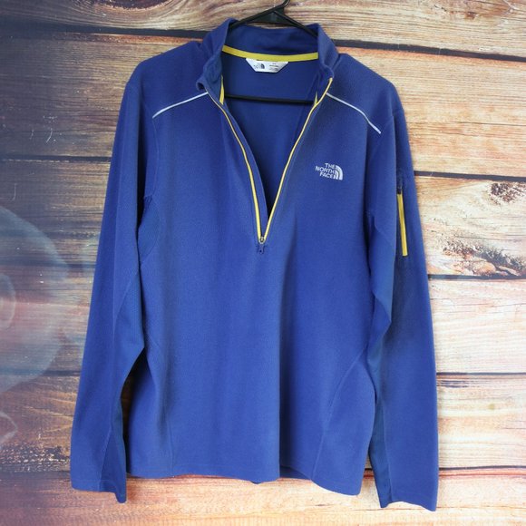 The North Face Men's Sweater Fleece Lightweight Pullover 1/4 Zip Outdoors - Picture 5 of 11